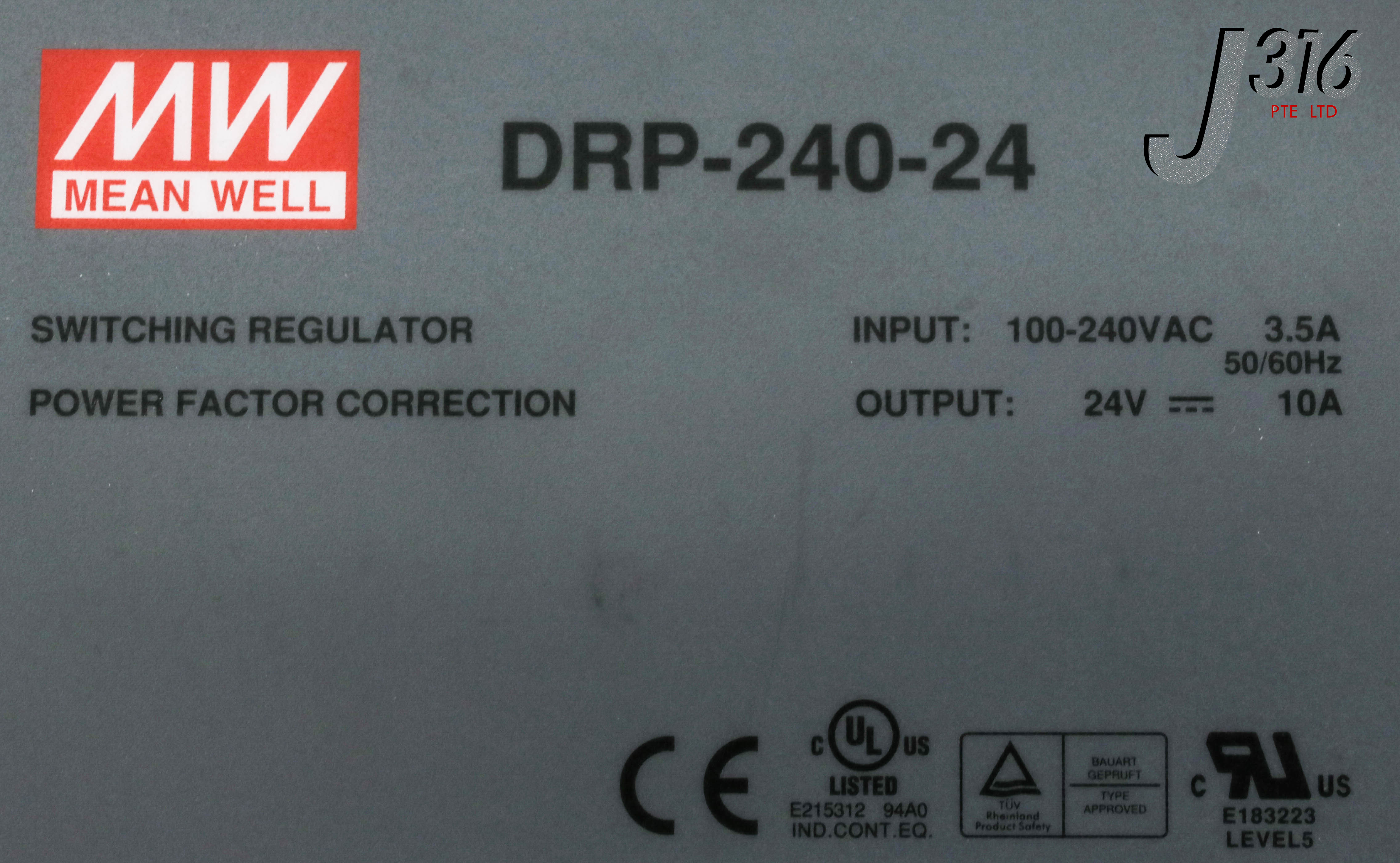 13544 MEAN WELL SWITCHING REGULATOR DRP-240-24 | eBay